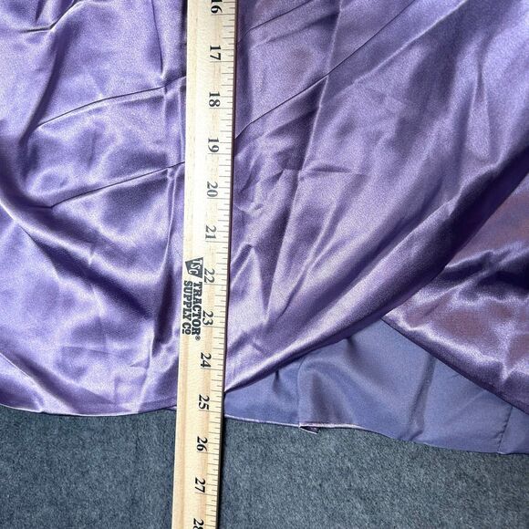 Milly Bridal Formal Off Shoulder Dress Purple Womens Size 8 NWOT - Picture 8 of 9